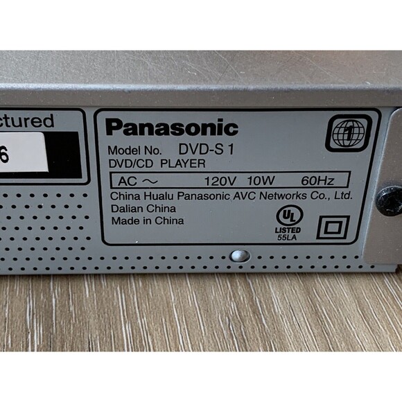 Panasonic DVD-S1 DVD/CD Combo Player Advanced Progressive Scan & Actual Remote - Picture 8 of 11